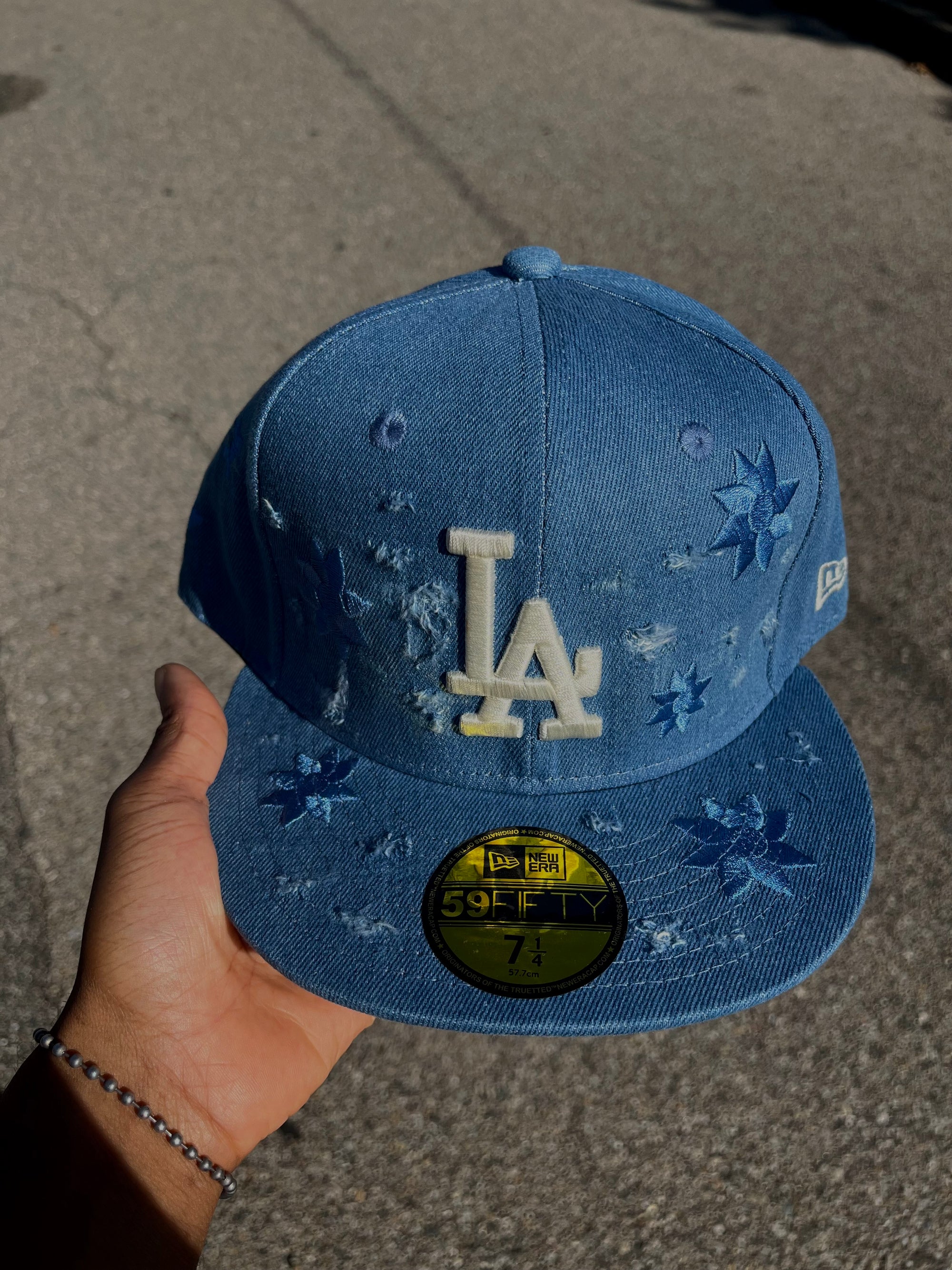 L.A. Blue Ripped Jeans Denim Hat