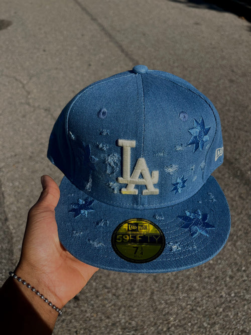 L.A. Blue Ripped Jeans Denim Hat