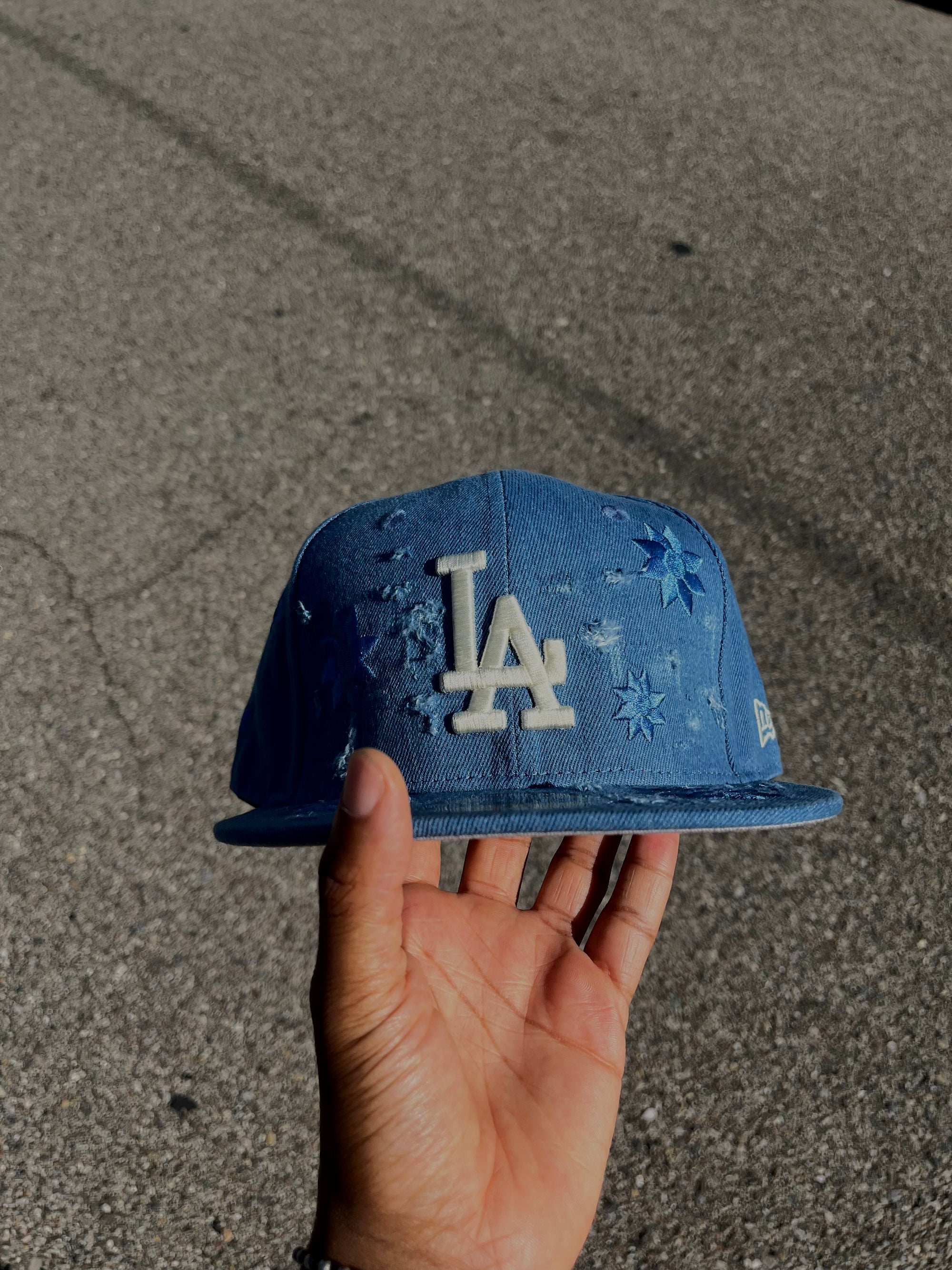 L.A. Blue Ripped Jeans Denim Hat