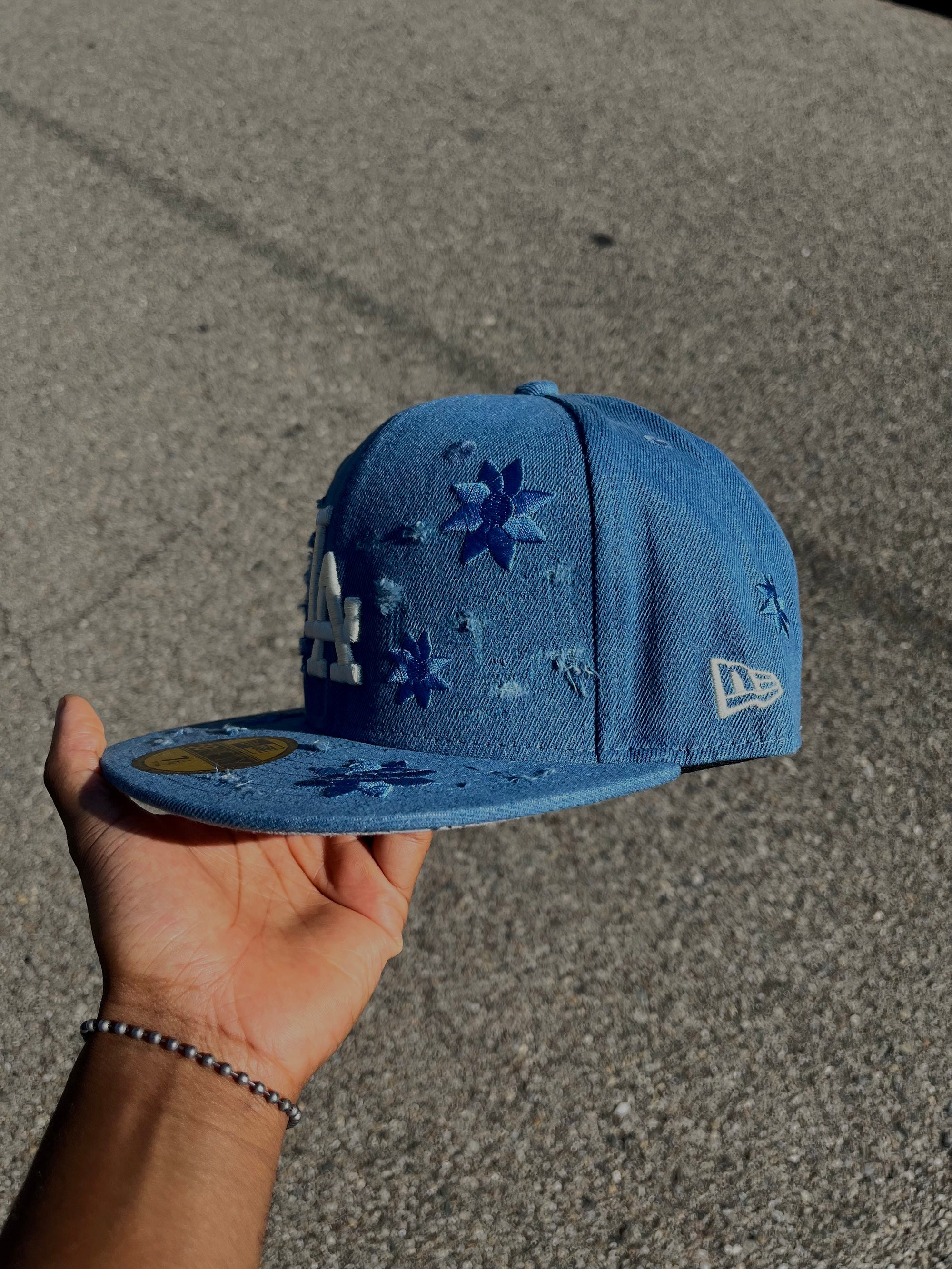 L.A. Blue Ripped Jeans Denim Hat