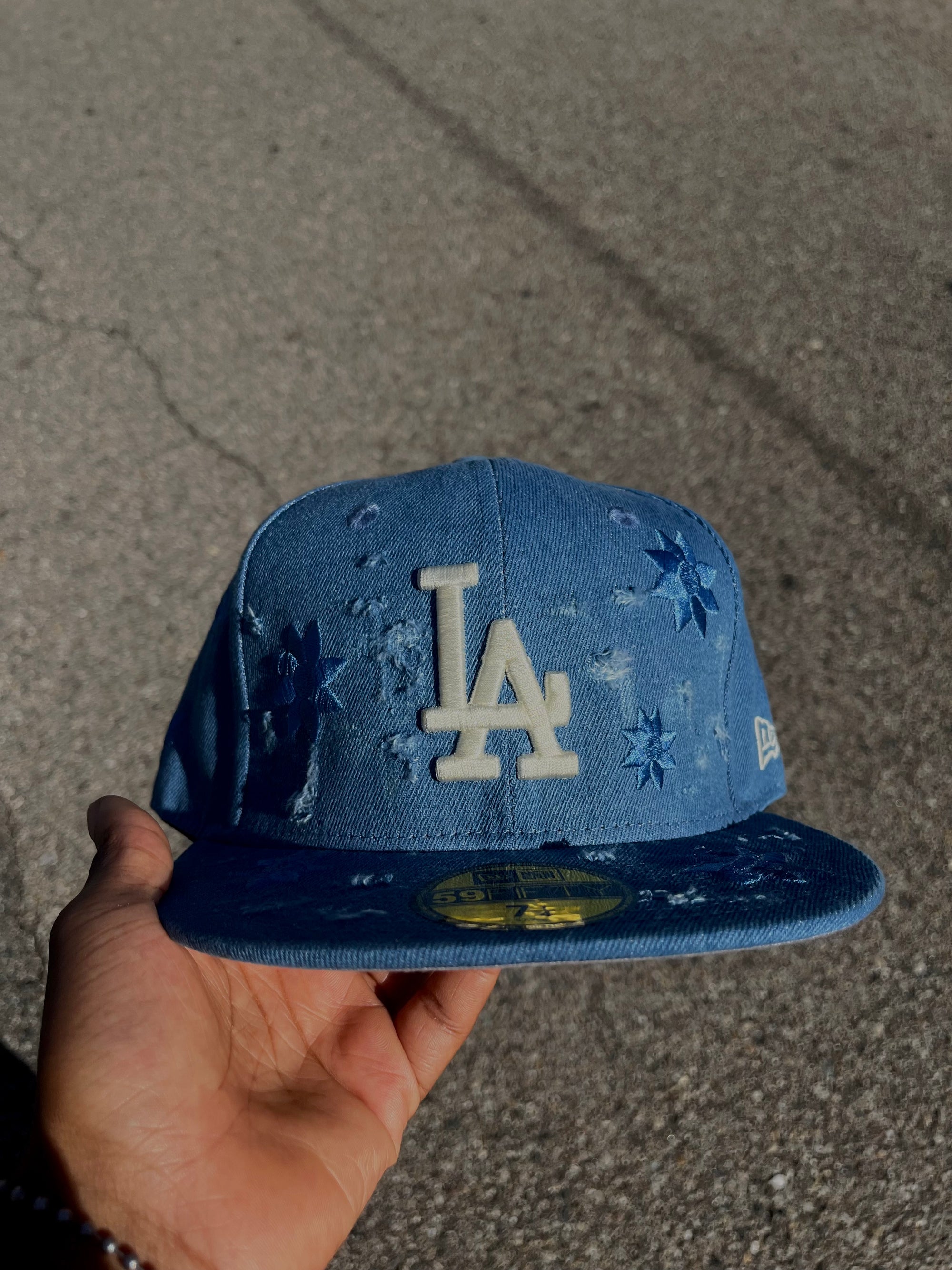 L.A. Blue Ripped Jeans Denim Hat