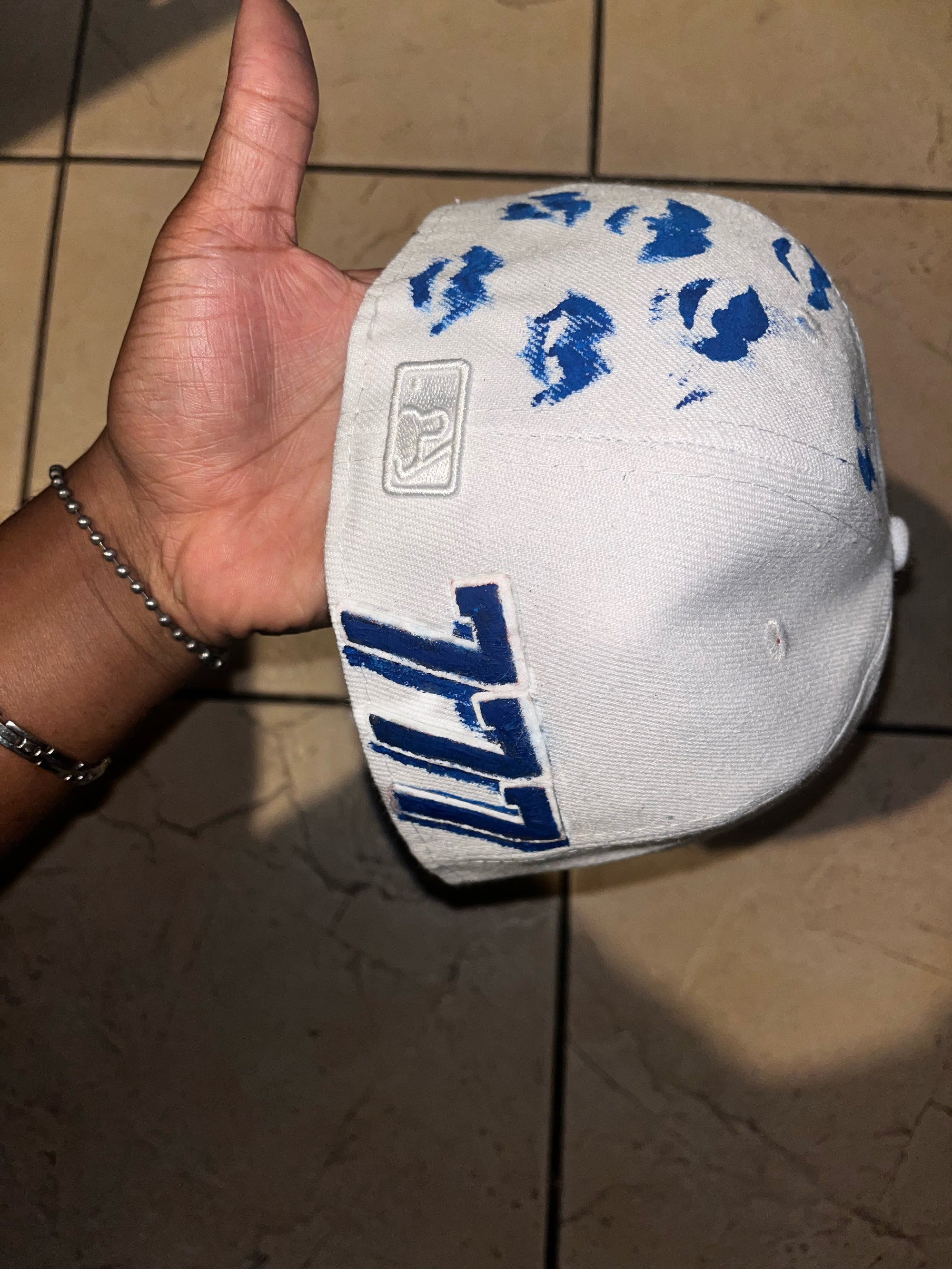 L.A. KISS Custom Blu, 777 texture 🪡🧵, Kiss Hat